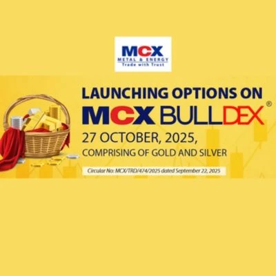 MCX BullDEX options launch on 27 October 2025, comprising gold and silver. See MCX circular dated 22 September 2025.