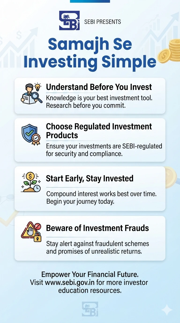 SEBI Investing Information: SEBI Investor website offers financial education, investment resources, tools and calculators, and a financial health check at investor.sebi.gov.in
